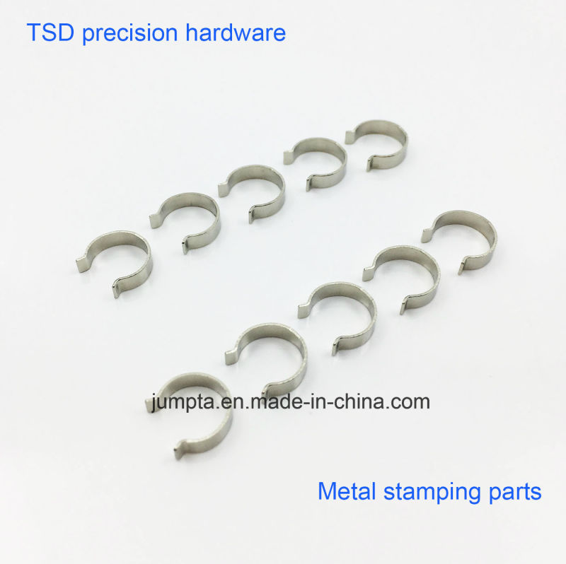 Custom Stamping Flat Stainless Steel Spring Clip, Stainless Steel Metal Clips, Stainless Steel Copper Crimp Terminal