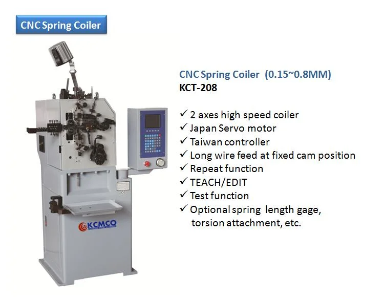 CNC Compression Spring Coiling Machine&Torsion Spring Making Machine KCT-208