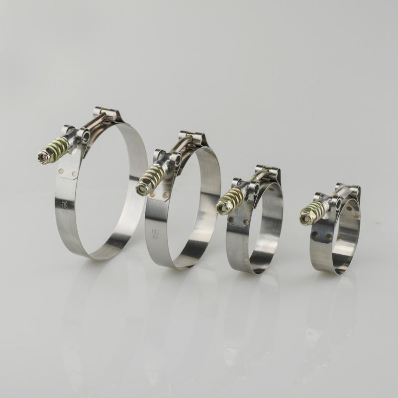 Stainless Spring Loaded T-Bolt Band Clamps Automotive Couplings