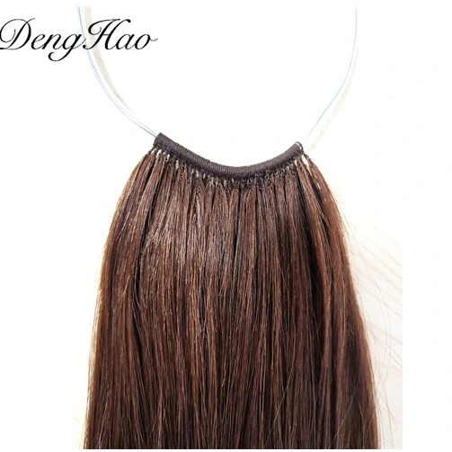 Virgin Hair Long Knot Thread Hair Extension Easy Pull Hair Extension