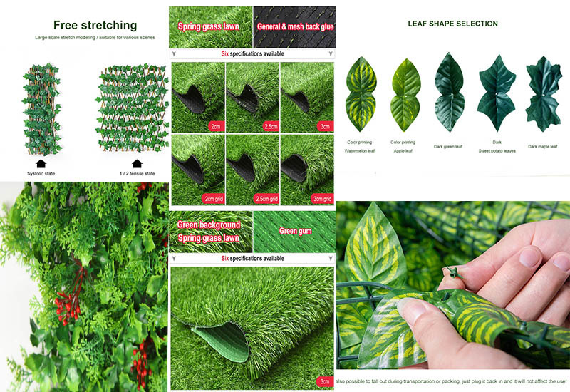 Wholesale Artificial Small Eucalyptus Leaves Vine Fence for Home Decoration