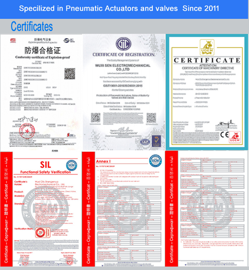 Pneumatic Regulating Soft Sealing 304 Butterfly Valve