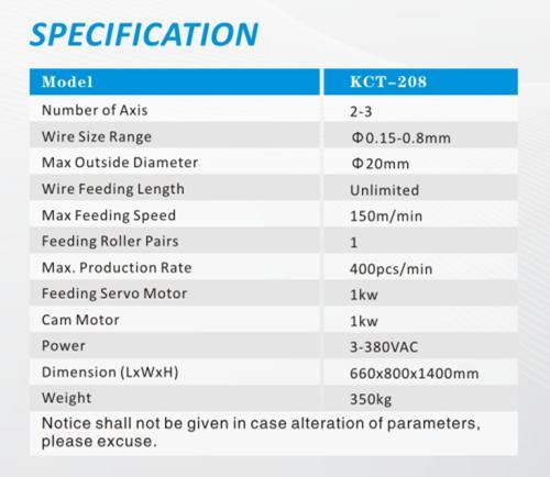 2 Axis 0.15-0.8mm CNC Compression Spring Coiling Machine&Extension/Torsion Spring Coiler KCT-208