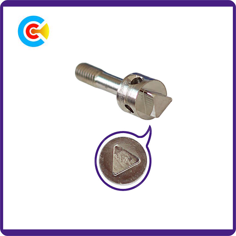 DIN/ANSI/BS/JIS Stainless-Steel 4.8/8.8/10.9 Galvanized Triangle Head Shrink Bar Lead Screw