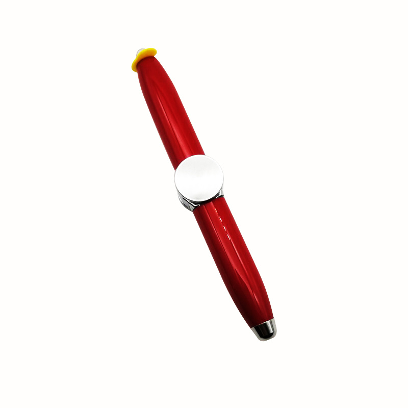 Fingertip Gyro Pen Metal Mini Promotional Pen LED Pen