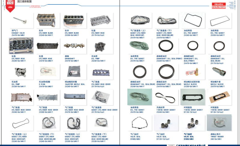 Engine Part 6bg1 Valve Seat Intake and Valve Seat Exhaust