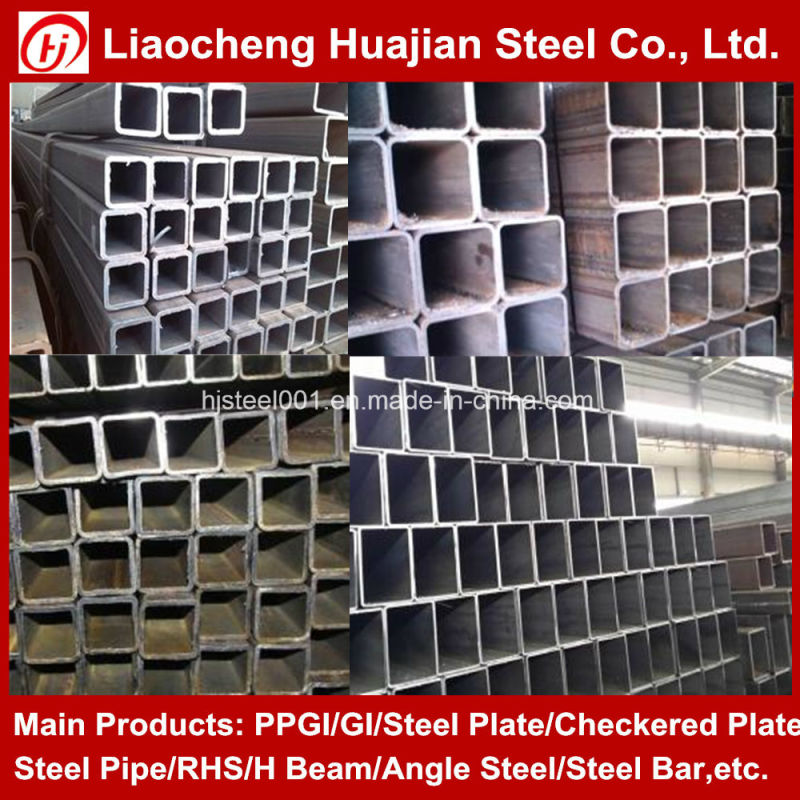 Pre-Galvanized Square Rectangular Hollow Section Steel Pipe for Sturcture Bulding