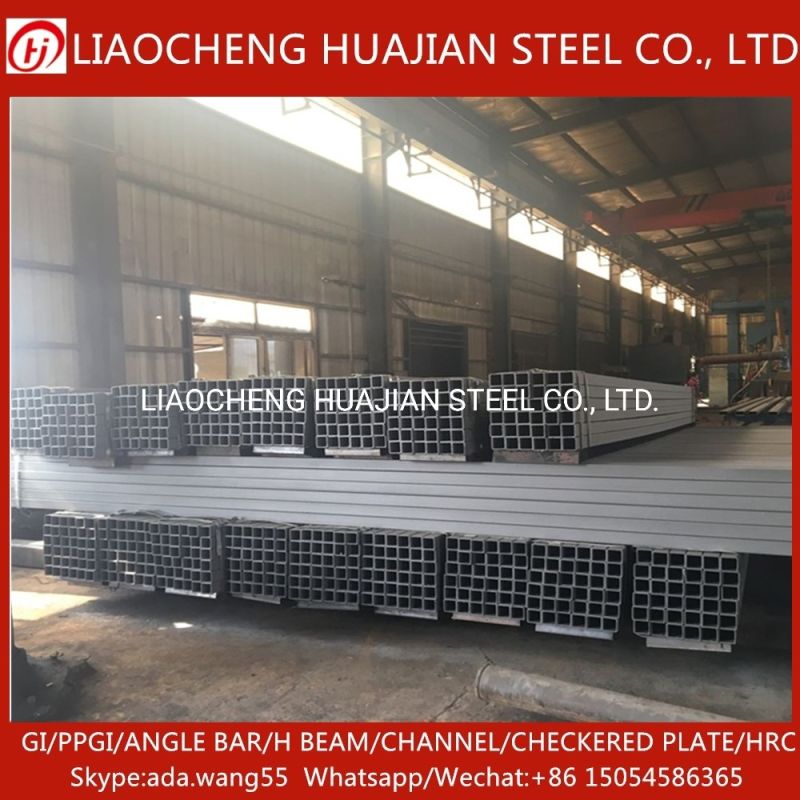 Galvanized ERW Welded Black Carbon Rectangular Hollow Section Square Steel Pipe Tube