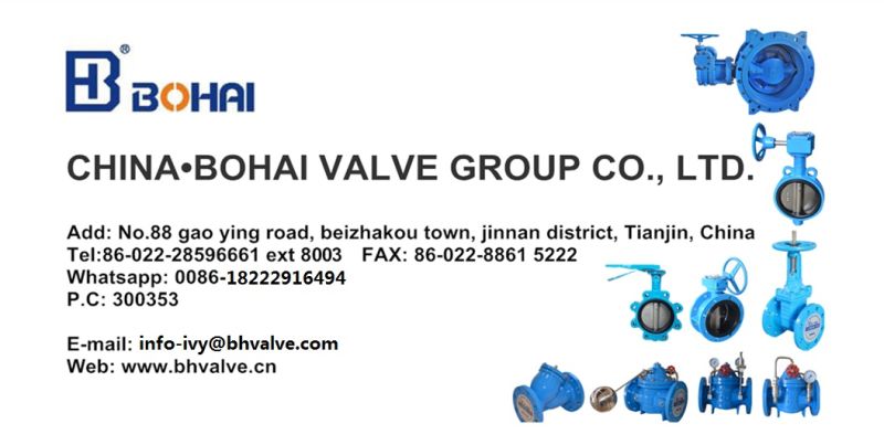Bohai Brand Soft Sealed Wafer Butterfly Valve for Industrial Use