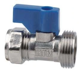 Wholesaler British Style Compression Brass Mini Ball Ball Valve Hm-62818-E2