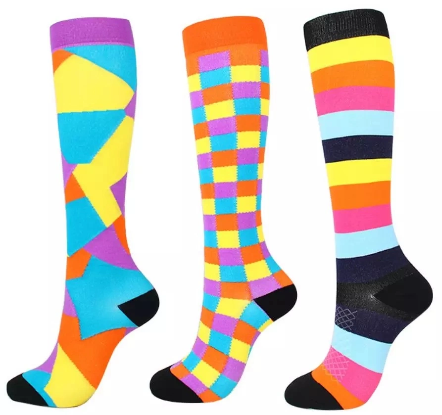 High Knee Compression Socks Custom Design ODM OEM High Quality Fashion Athletic Socks Sport Sock