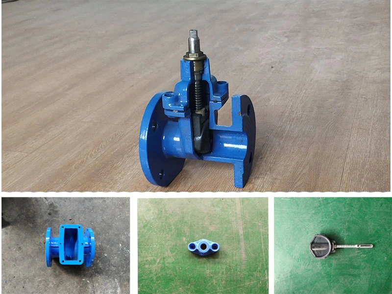 Dn400 Pn16 Ductile Iron Extended Stem Extension Spindle Gate Valve