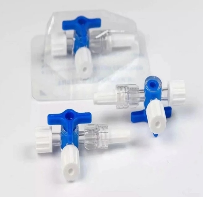 Disposable Medical Three Way Stopcock with Extension Tube