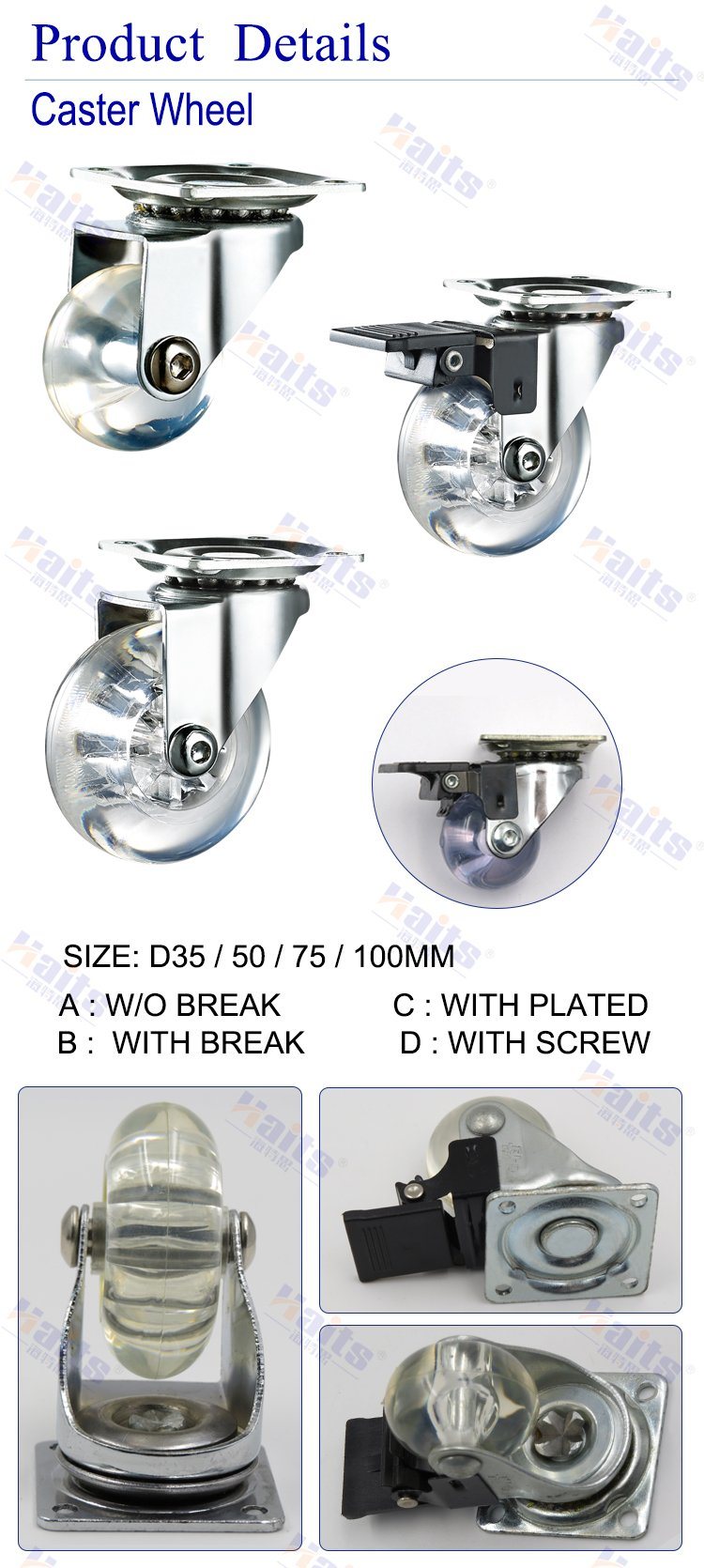 Caster Wheels and Tires Caster Wheel Medical Caster