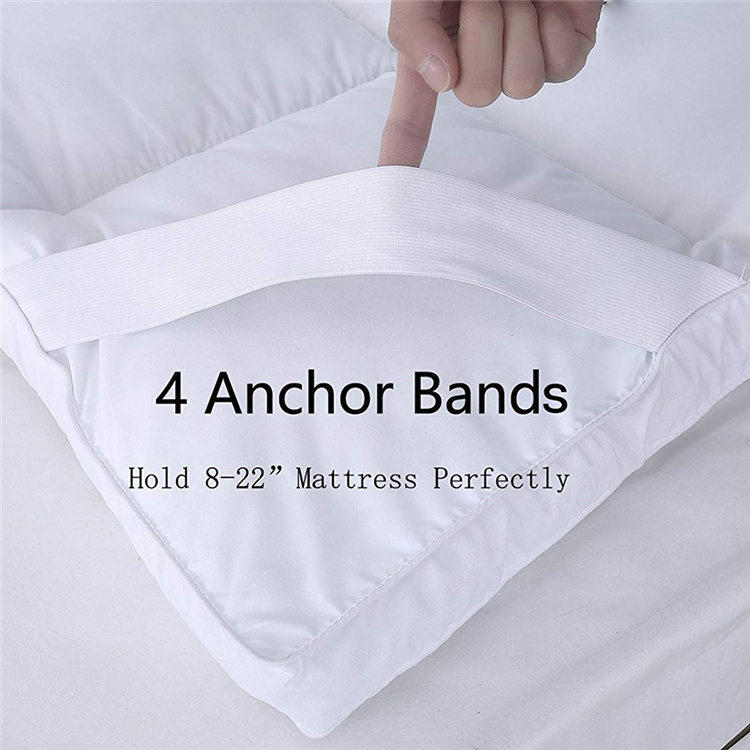 High Quality 2021 Soft Bed Duck Down Feather Mattress Topper