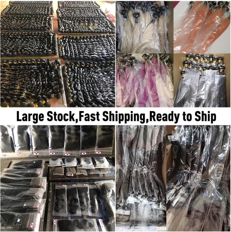 100% 40 Inch Virgin Natural Brazilian Human Hair Extension, Extension Human Hair