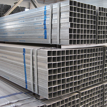 Hot Dipped Galvanized Rectangular Section Cold Rolled Material Mild Steel Pipe for Construction