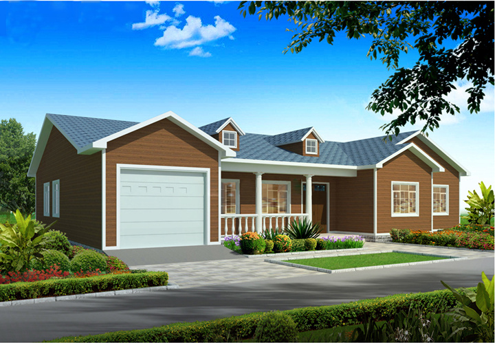 Prefab Light Steel Homes with Garages
