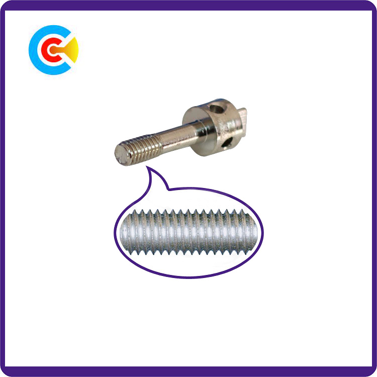 DIN/ANSI/BS/JIS Stainless-Steel 4.8/8.8/10.9 Galvanized Triangle Head Shrink Bar Lead Screw