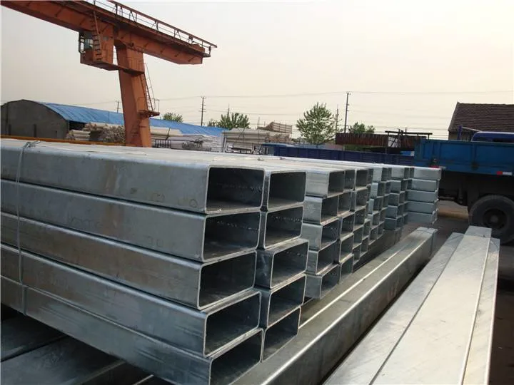 Q235 Hollow Section Structural Steel Galvanized Rectangular Tube