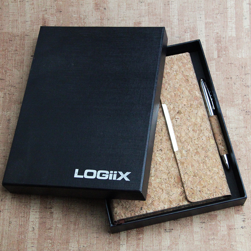 Cork Craft Dairy Giveaways Notebook Pen in Corporate Gift Kit