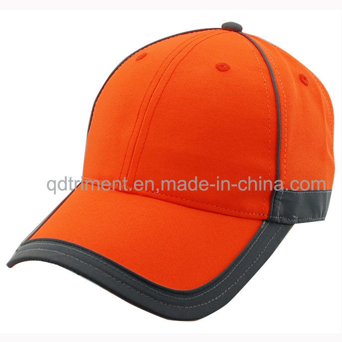 Contrast Stitching Raw Edge Applique Embroidery Racing Sports Cap (TRB070)