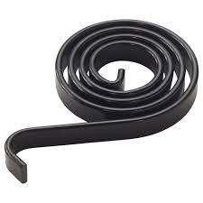 Wholesale 4mm Thickness Black Flat Spiral Spring