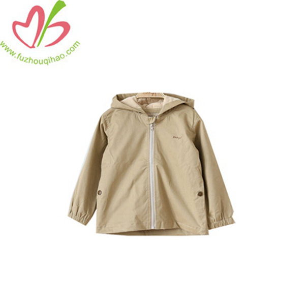 Children Khaki Hoodie Jacket for Little Kids