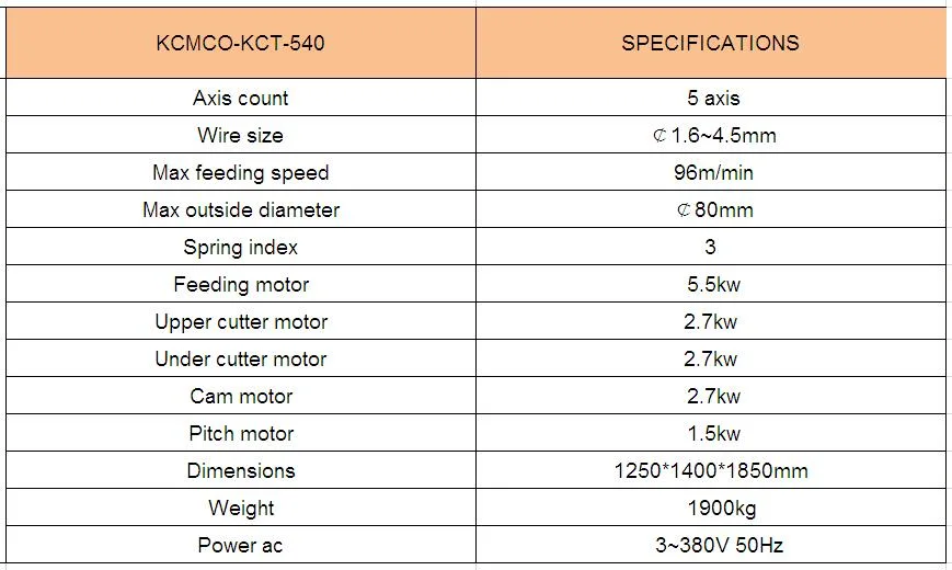 KCT-540 High-Speed CNC Compression Spring Coiling Machine & Spring Coiler