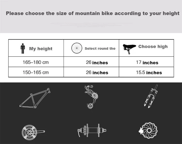 Aluminum Alloy Front Fork Suspension Mountain Bike Downhill Bicycle Mountain