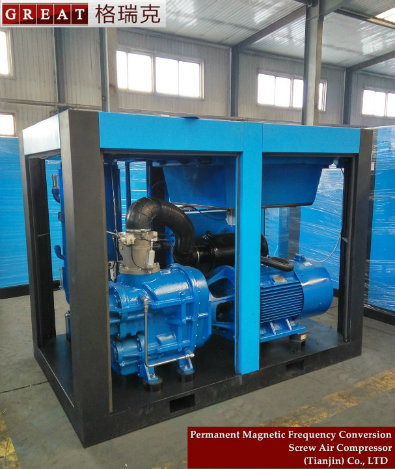 Two Stage Compression Rotary Screw Air Compressor