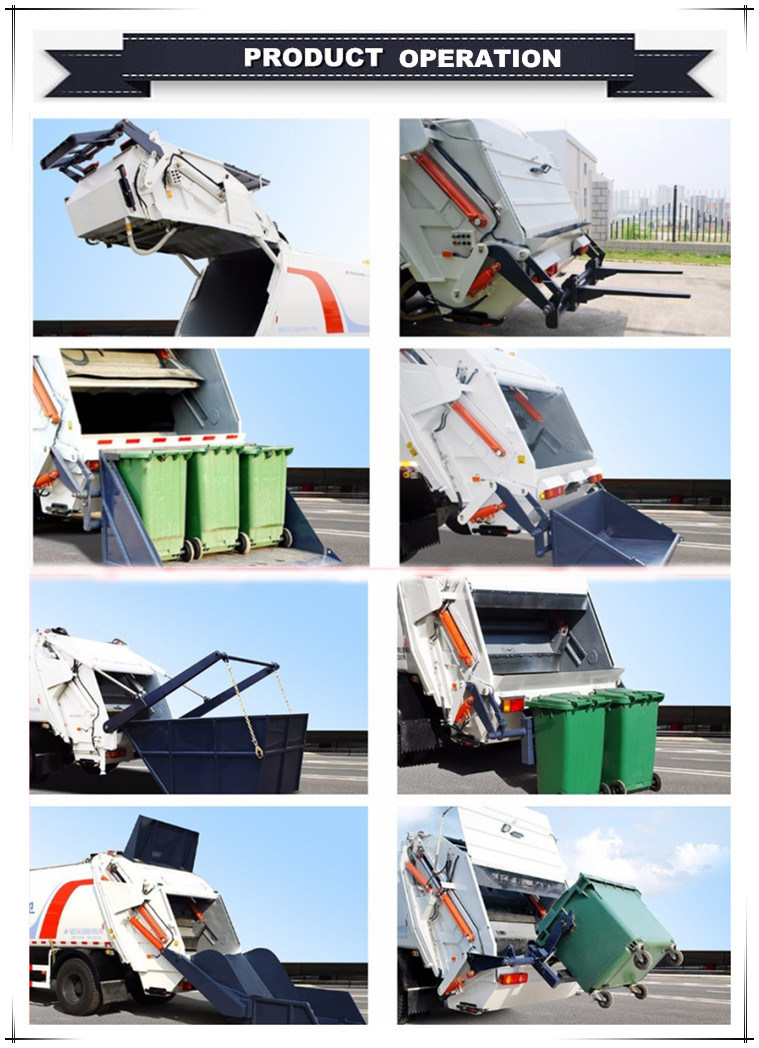 Dongfeng Duolika 6 Wheelers 4cbm Compression Garbage Truck, Waste Compactor Truck