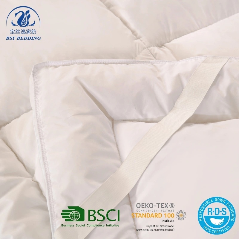 Down/Feather White Duck Feather and Down Hotel Thick Pad with Anti-Slip Rubber Band Mattress Topper