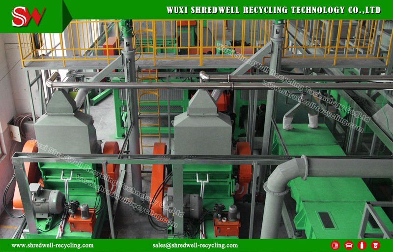 Used Tyre Recycle Line to Shred Waste Car/Truck Tires