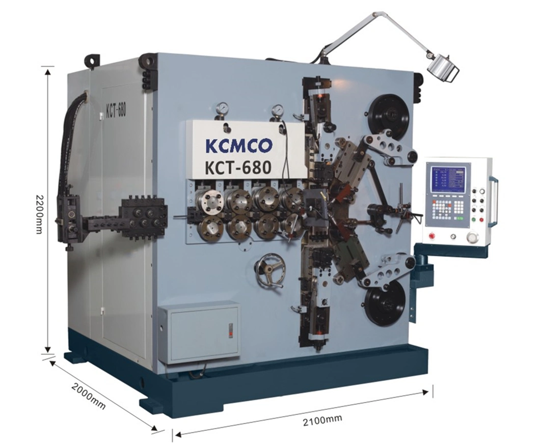 KCT-660 6mm 6axis Electronics Compression Spring Coiling Machine&Spring Coiler