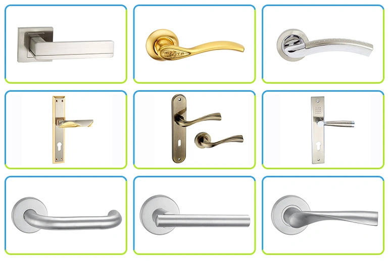 Heavy Duty Aluminum/ Zinc Lever Pull Door Handle for Hotel Home Villa Interior Door