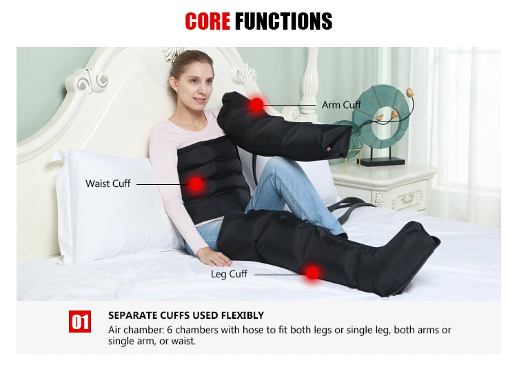 High Quality Recovery System Air Compression Boots, Leg Air Compression Massager for Massage Therapy Sports Recovery