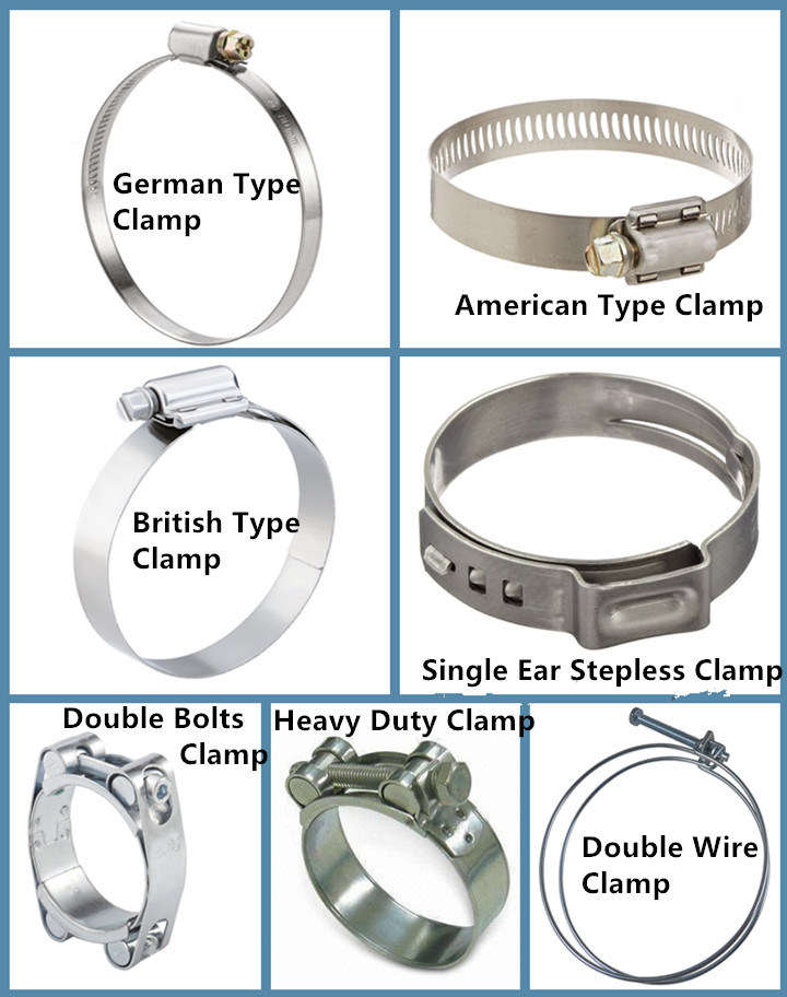 Spring Steel Hose Clamps Double Wire Hose Clips