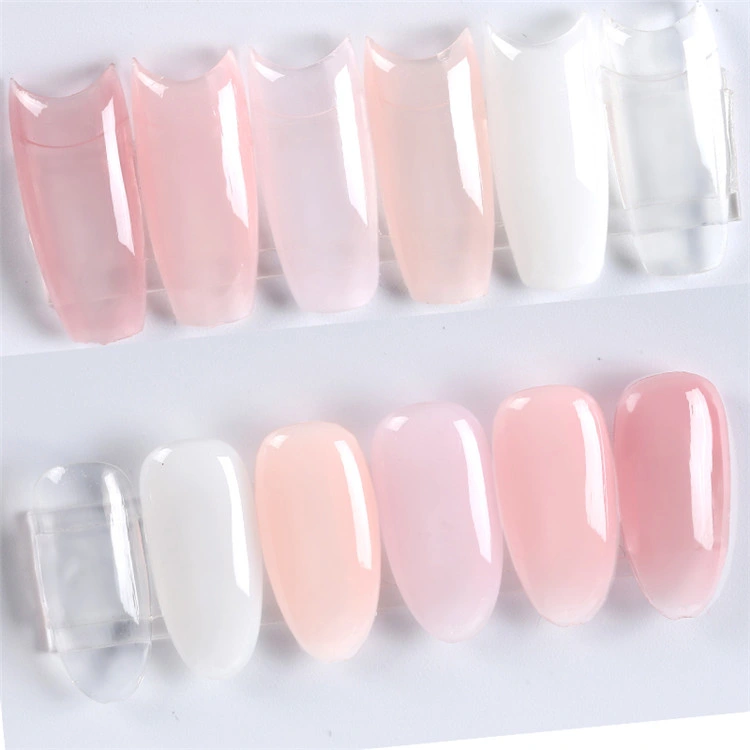 6 Colors Extension Builder Gel Nude Poly Acrylic UV Extended Nail Art Manicure Products