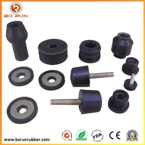 Custom Molded Rubber Absorb Shock Vibration Suspension Flanged Stem Bushing