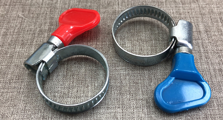 Stainless Steel Spring Pipe Hose Clamp with Butterfly Screw