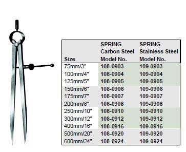 High Quality Steel Spring Inside Dividers (Spring Compass)