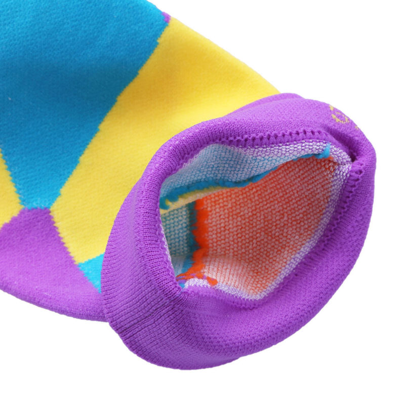 Unisex Knee High Colorful Nylon Compression Socks