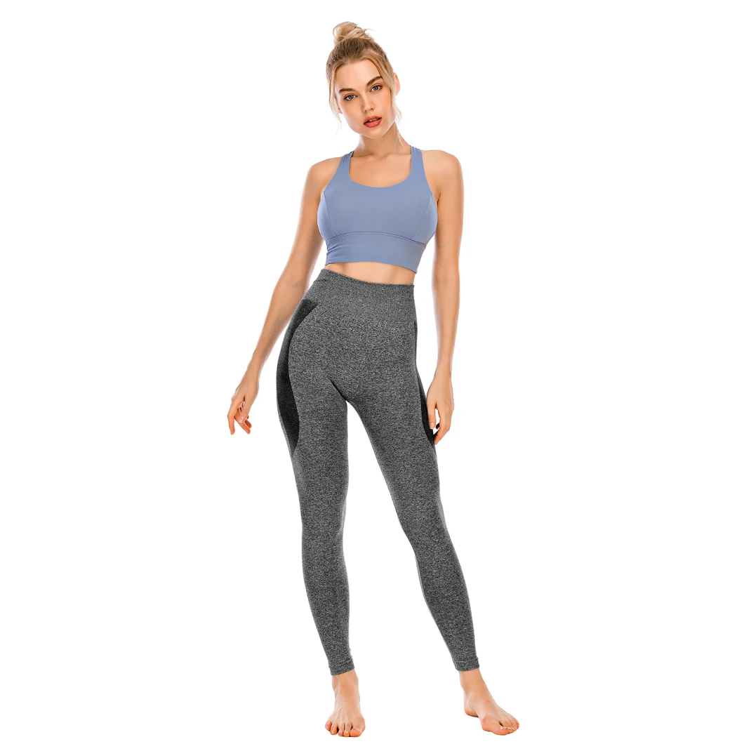 Squat Proof Colorful High Compression Fitness Clothes Women High Waist Seamless Yoga Leggings