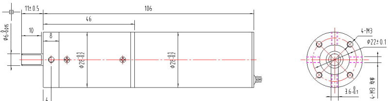 28mm BLDC Coreless Gear Motor for Jacking System of The Car