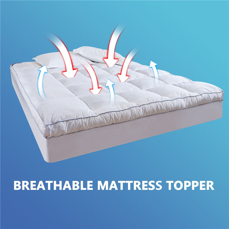 Home Down Feather Goose Feather Mattress Topper Mattress Pad