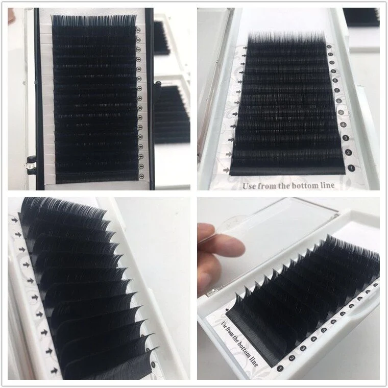 Faux Mink Eyelash Extension Made of PBT Korean Eyelash Extension 0.07 Silk Eyelash Extension