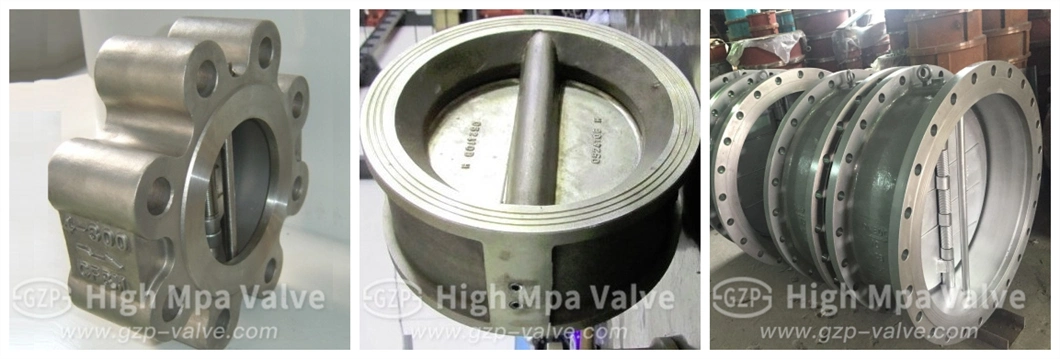 High Performance Wcb/CF8/CF8m/CF3/CF3m Wafer Type Double Disc Check Valve