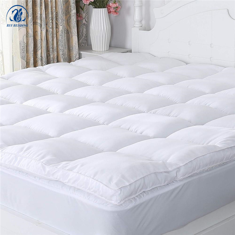 Luxury White Down Feather Goose Feathers Mattress Topper Mattress Pad