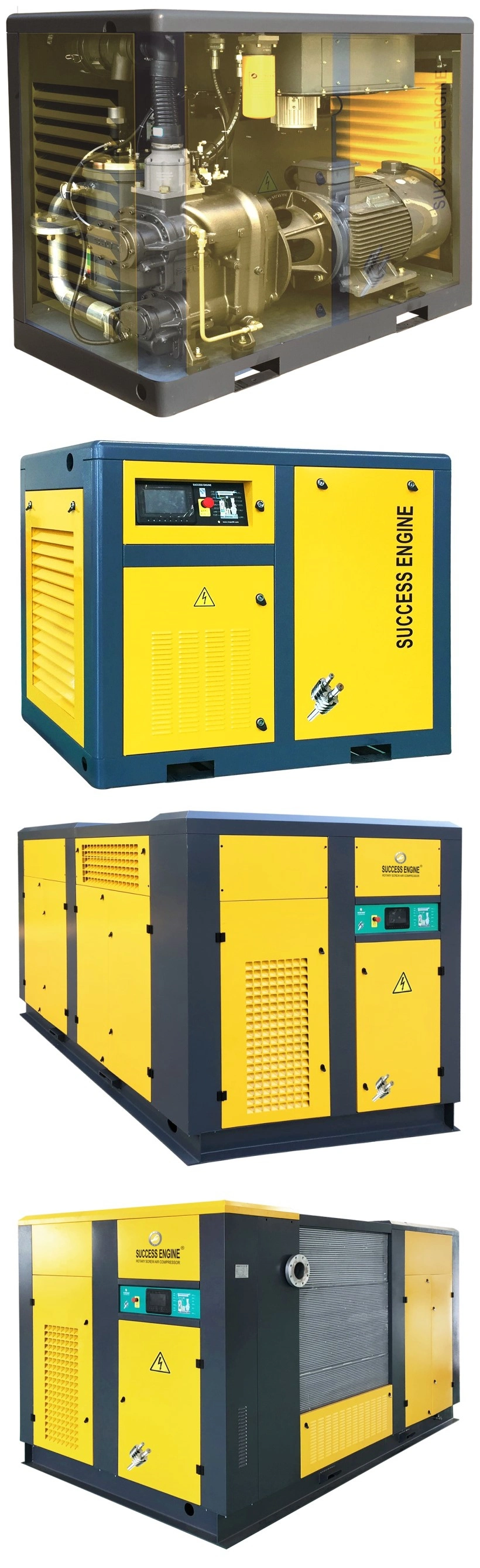 380kw Stationary AC Power Two Stage Compression Large Air Compressor